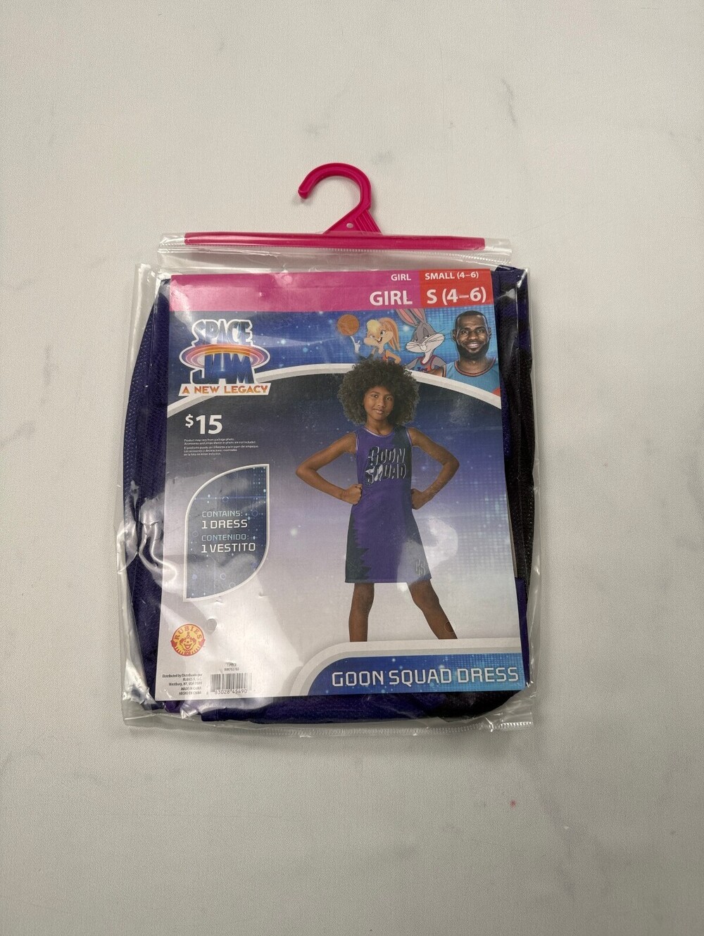 Space Jam Goon Squad Dress Purple 2010s Statement Piece - Girls S (4-6)